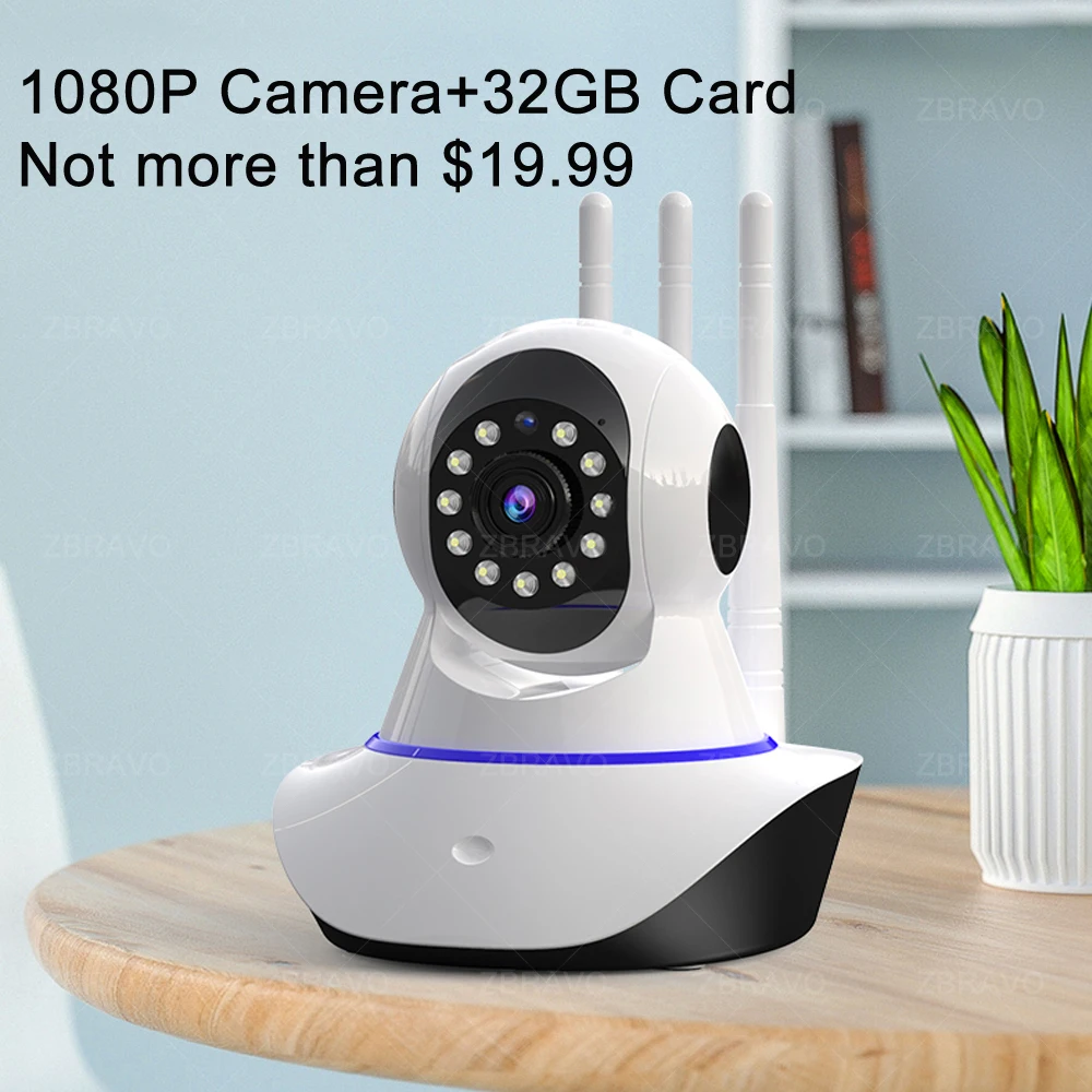 Full 1080P IP Camera Wireless Home Security WiFi IP Camera Surveillance Camera Night Vision CCTV Camera Baby Monitor 2 Way Audio