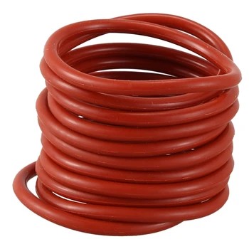 

10 pcs Silicone O-Ring Oil Seal Seals Washer Red 32 x 2.5 x 27mm