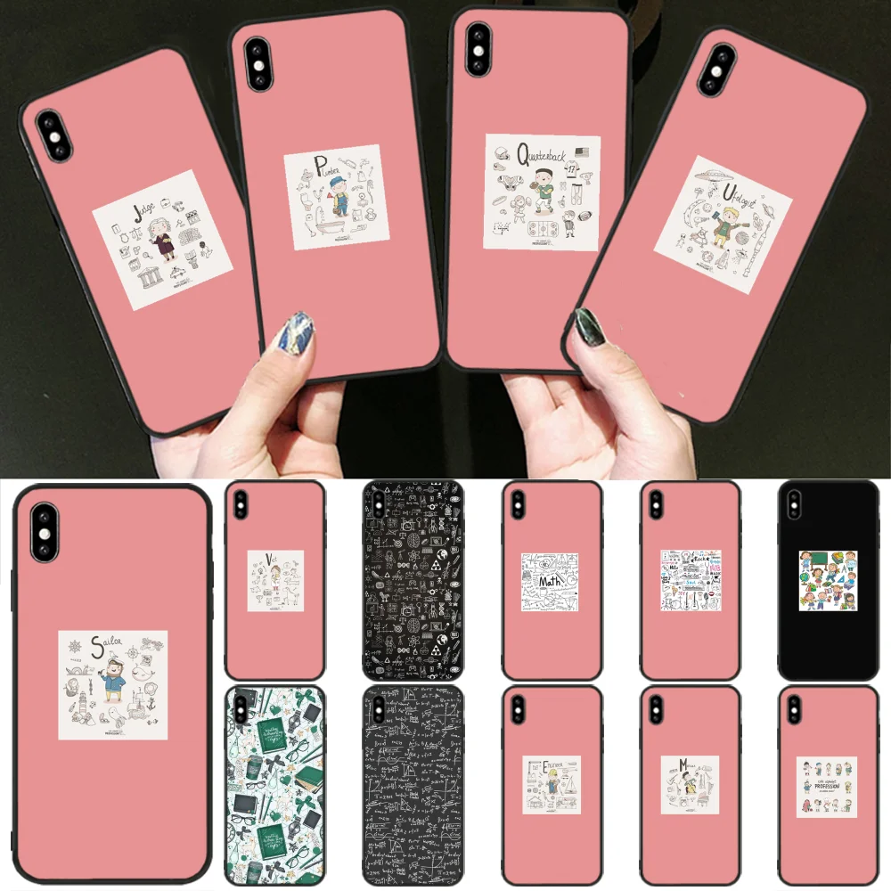 BaweiTE милый профессиональный черный мягкий чехол для телефона iPhone 11 pro XS MAX 8 7 6 6S Plus X