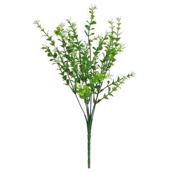 

Calla Lily Artificial Flower Plants Fake Shrubs Plastic White Flowers Greenery Decor for Garden Front Porch Windowsill