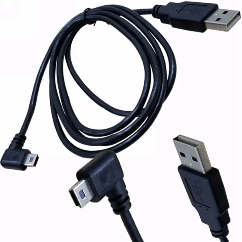 Кабель для передачи данных 1 5/5 футов 3 м/10 USB 2 0 A штекер в Mini 5 контактный левый