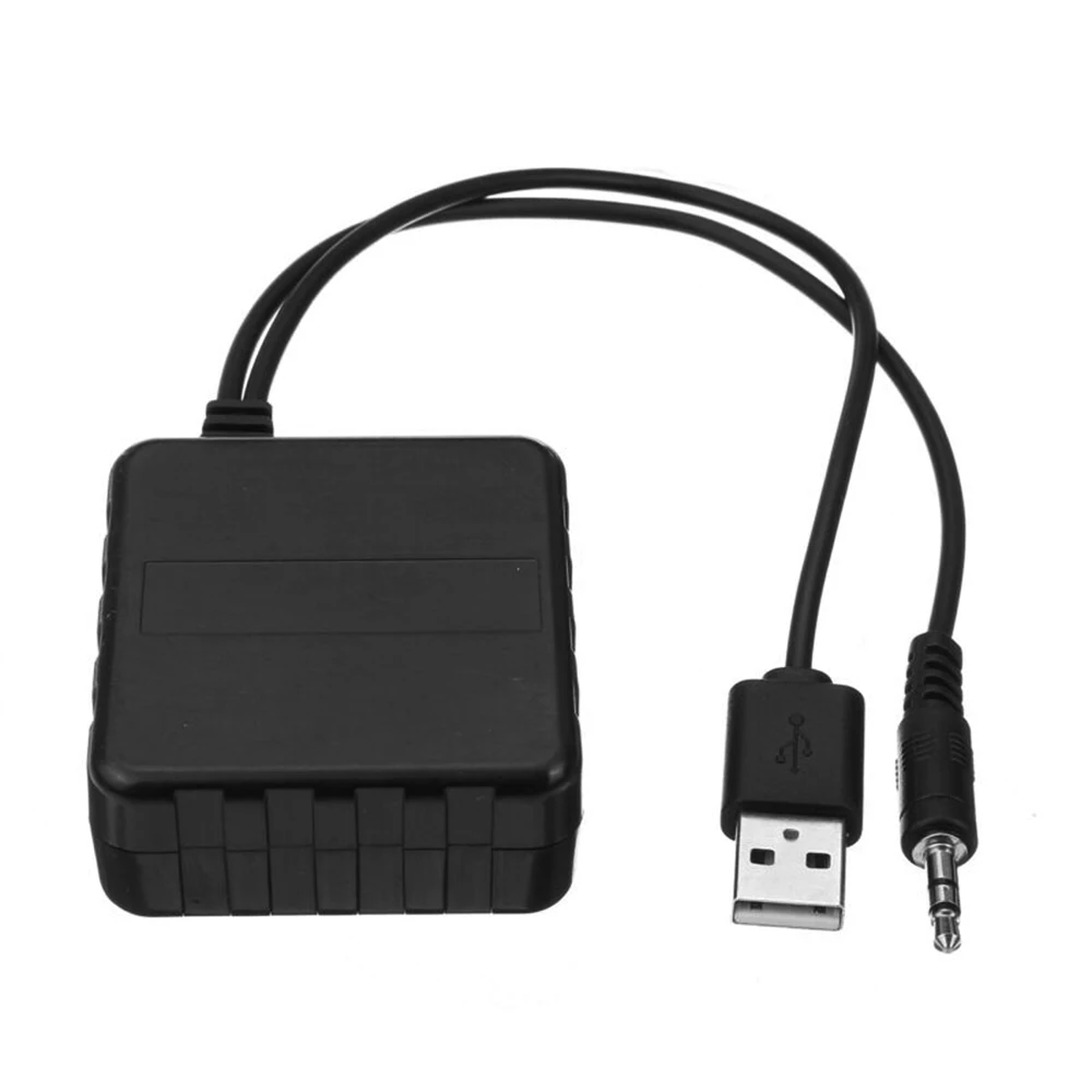 Универсальный автомобильный черный Bluetooth A2DP модульный кабель Adapte 3,5 мм AUX адаптер