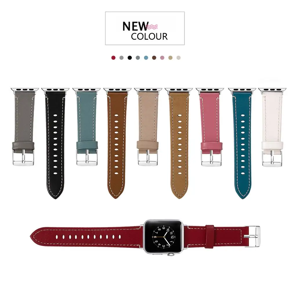 Joyozy ремешок из натуральной кожи для часов Apple Watch Band кожаный браслет iwatch серии для часов Apple Watch 5/4/3/2/1