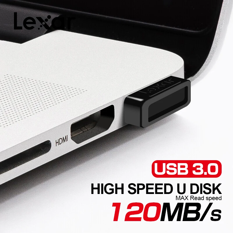 Lexar USB флеш-накопитель S47 USB 3,1 128 ГБ максимальная скорость чтения 120 МБ/с./с мини u-диск Флешка 32 Гб 64 Гб карта памяти