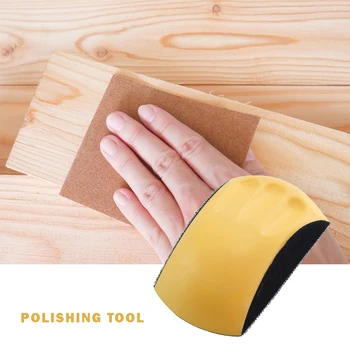 

Dust Extraction Sanding Block Flocking Sandpaper Holder Hand-held Shape Sanding Pad for Abrasive Wood Making Supplies