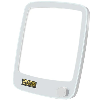 

Light Therapy Lamp,10,000 LUX UV-Free LED Therapy Lamp, Energy Light Wake-Up Light Alarm Clock & Snooze EU Plug