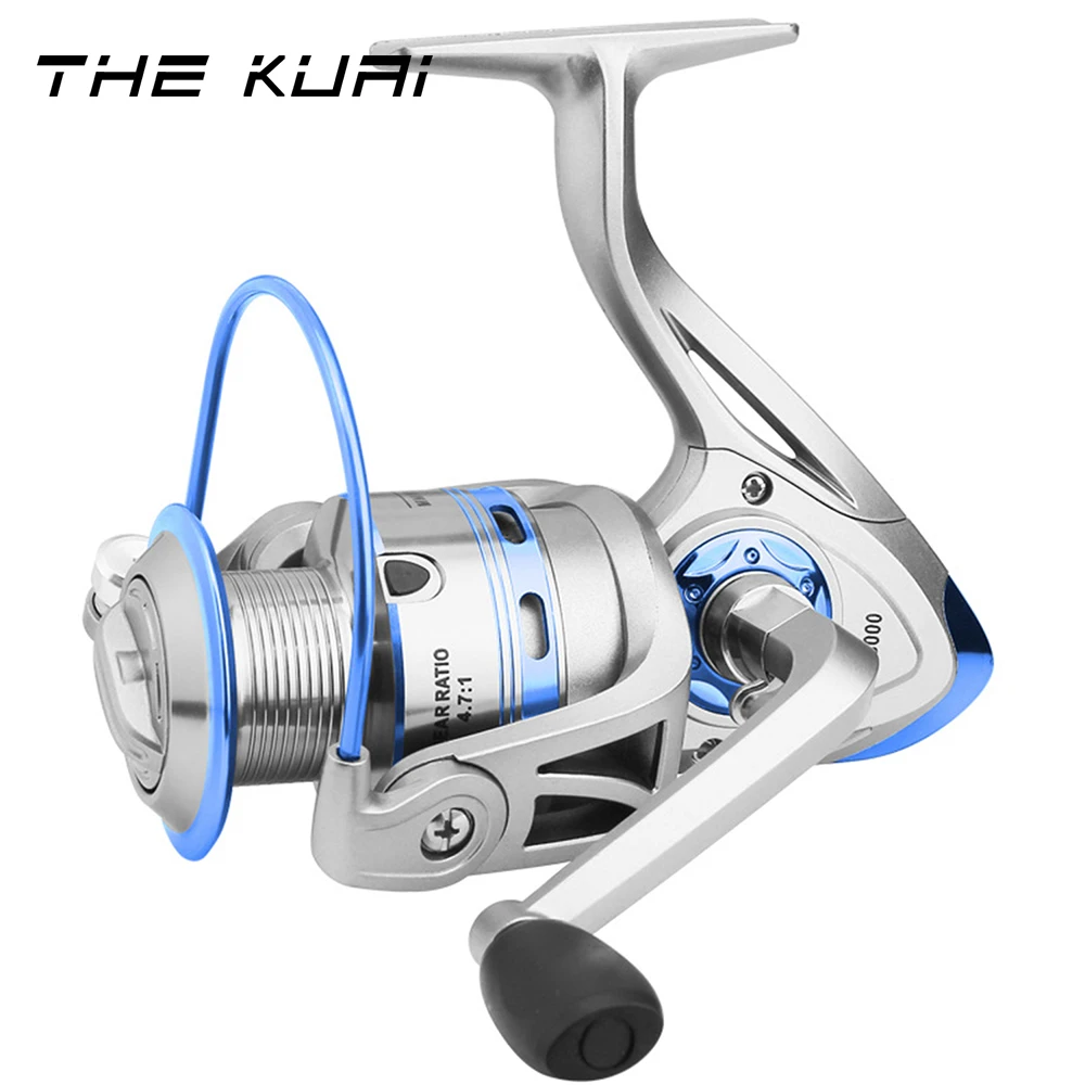 

THEKUAI Rotating Reel Round Metal Professional Grade Rod Wheel 12 Axis 5.2: 1CN Metal Arm Rocker Spinning Wheel