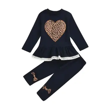 

Baby Girls T-shirt Top Pants Trousers Outfit Toddler Kids Clothes Set
