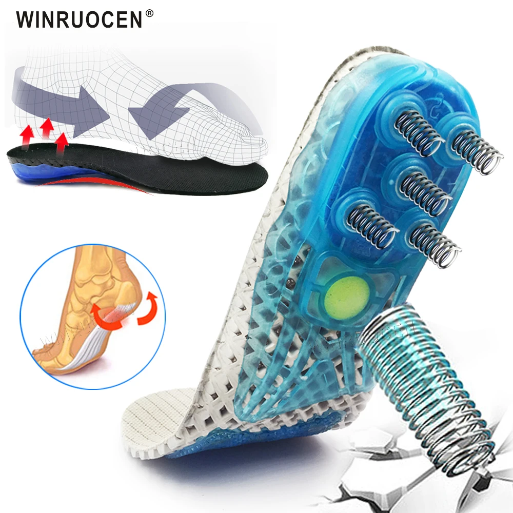 EVA Spring silicone Insole Orthotic Arch Support Sport Non-slip