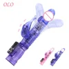 OLO Rabbit Vibrator 360 Degree Rotation Beads Sex Toys For Women Masturbator Double Vibrator  Clitoris Stimulator  G Spot Dildo 1