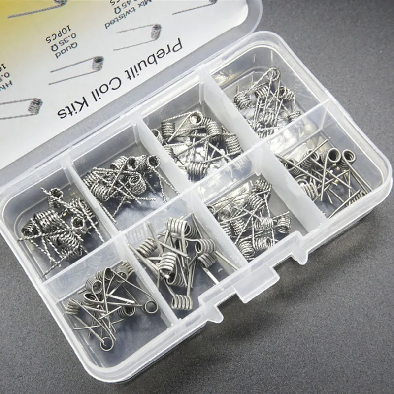 

Electronic Cigarette 8 in1Heating Wire Assembly Kit 80pcs/Box 5pcs Tool Kit for RBA RDTA Atomizer