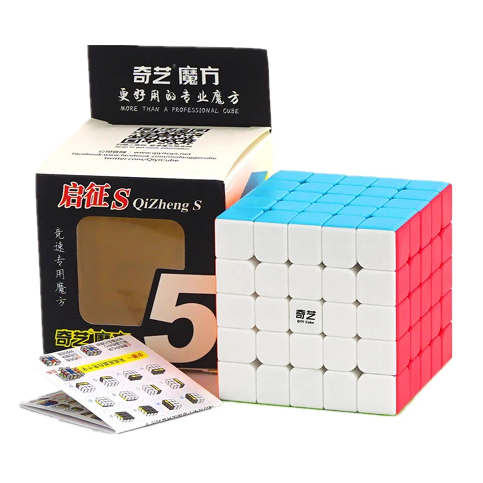 Qiyi Professional Speedcube Black and Stickerle QiYi 7x7x7 6x6x6 Magic Cube MofangJiaoshi 4x4 5x5 Speed Puzzle Toy 14