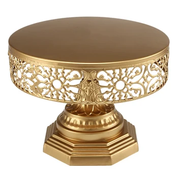

Wedding Party Crafts Celebration Round Birthday Metal Pedestal Dessert Display Cupcake Antique Cake Stand Decorative Tray Fruits
