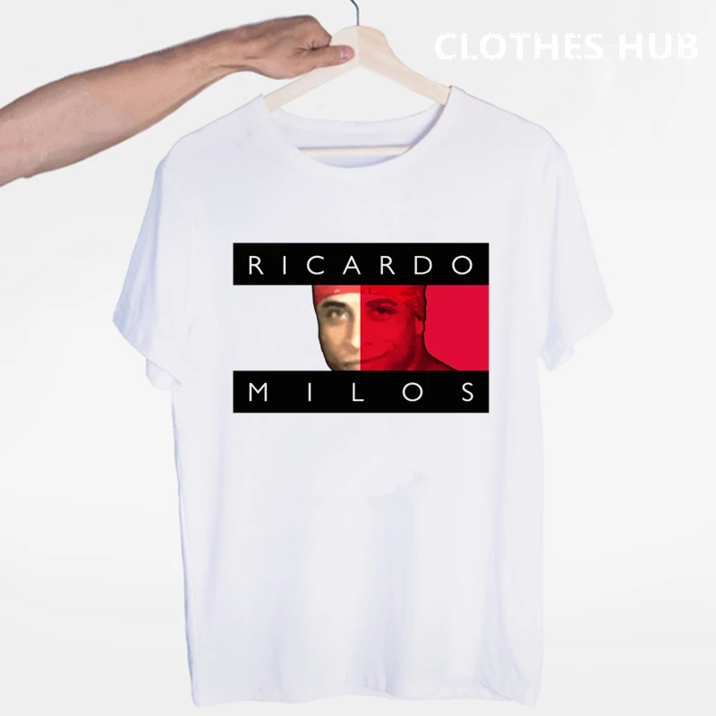 Pocket Ricardo Milos, Мужская футболка, аниме, эстетика vaporwave, рождественские футболки, футболка с принтом, топ, футболка, Мужская одежда, Harajuku, футболка - Цвет: Цвет: желтый