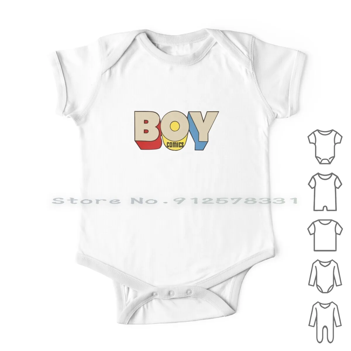 Boy Comics Retro Logo 1940s Newborn Baby Clothes Rompers Cotton Jumpsuits Comic Book Teen |