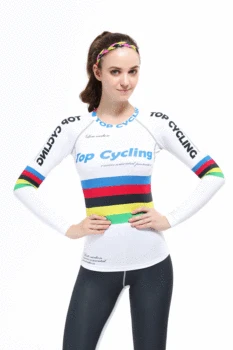 

2020 New Women's Bike Wear Fitness Jersey Bicycle Long Sleeve Gym Sport Shirt Top Casual Female Cycling Tops T-shirt Quick Dry