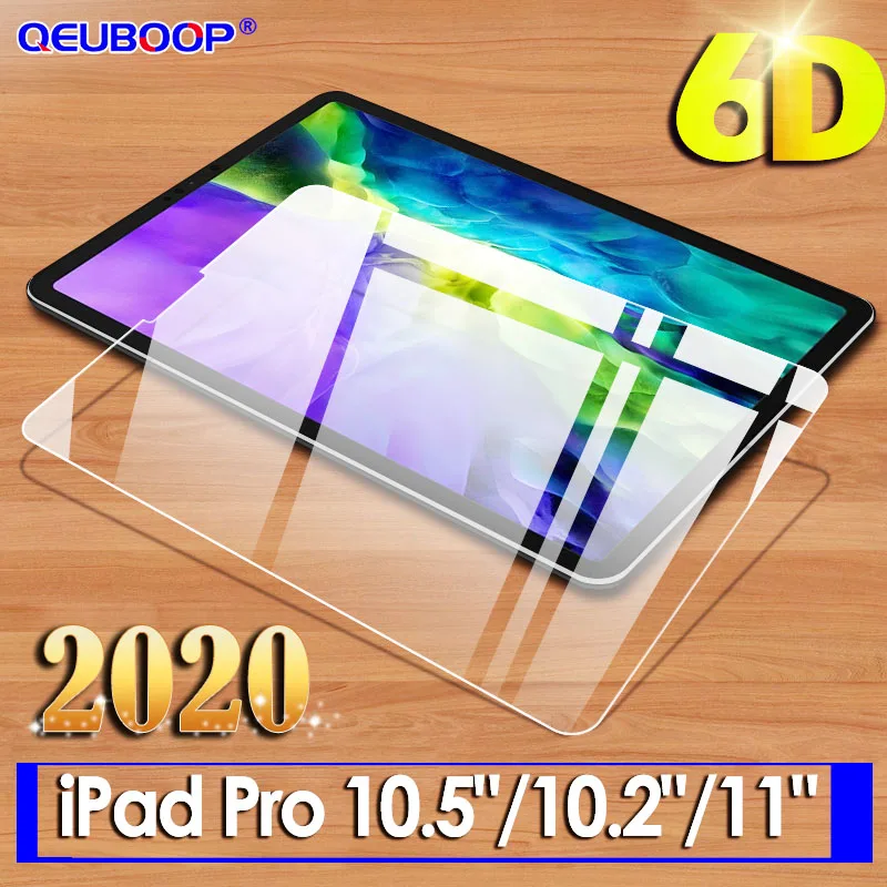 

6D for iPad 11 2020 2018 tempered glass For iPad Air 3 glass iPad pro 10.5 Screen Protector for iPad 10.2 2019 screen guard Film