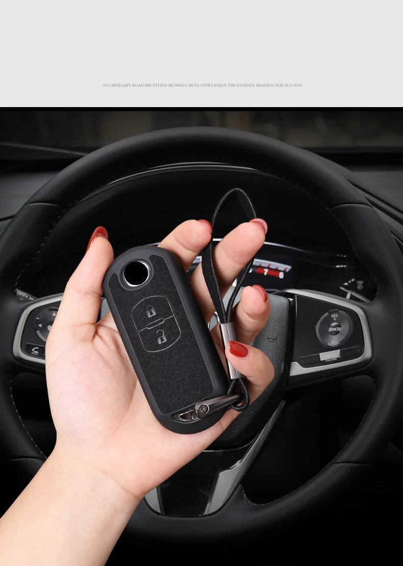 Пластиковый+ кожаный чехол для ключей для Mazda 2 3 6 Atenza Axela CX-5 CX5 CX 5 CX-7 CX-9 Smart Key