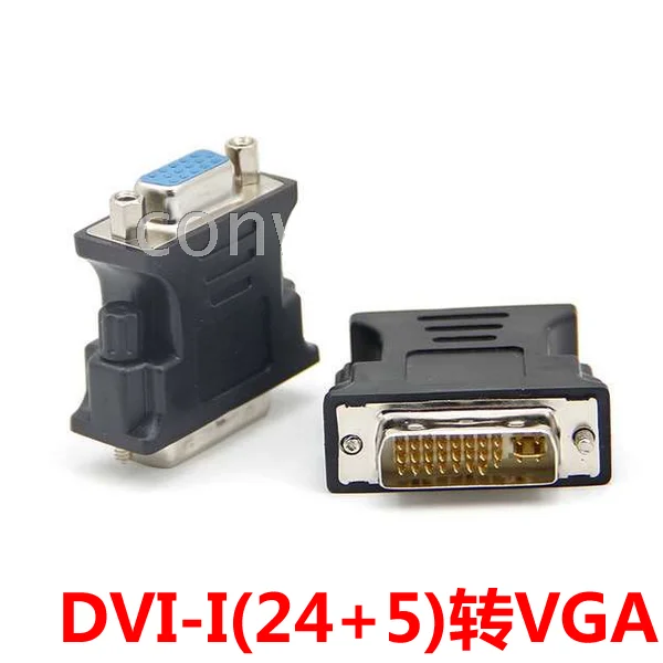 1 шт. разъем DVI VGA Dvi24 Pin Vga15 отверстие в штепсельный конвертер + 5 В VGA|Кабели VGA| |