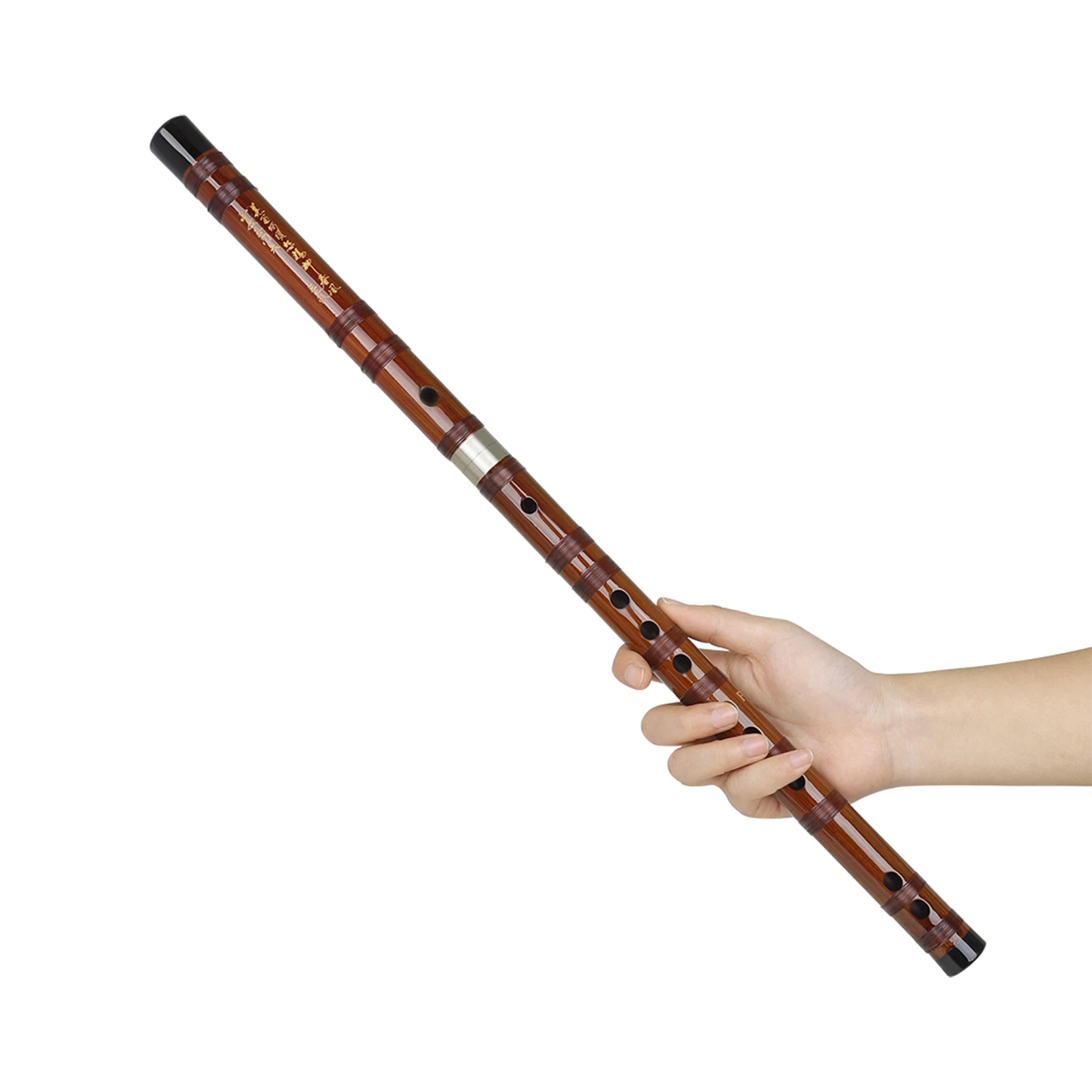 Key of F/D/E/G/C Flute Bitter Bamboo Dizi Traditional Chinese Handmade Woodwind Instrument with Storage Bag Chinese Knot
