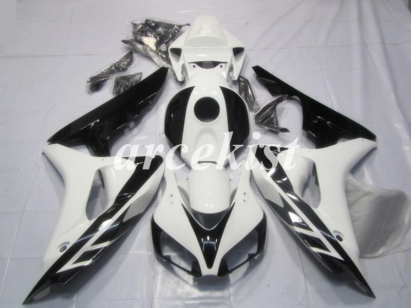 Литьевая Форма ABS мотоцикл Полный обтекатели комплект подходит для CBR1000RR 06 07 CBR1000RR CBR1000 2006 2007 набор кузова черный белый