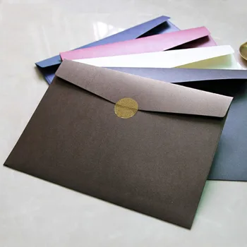 

1 Pcs Super Large A4 Pearlescent Paper Envelope Love Envelopes for Document Bag Greeting Card Wedding Invitation
