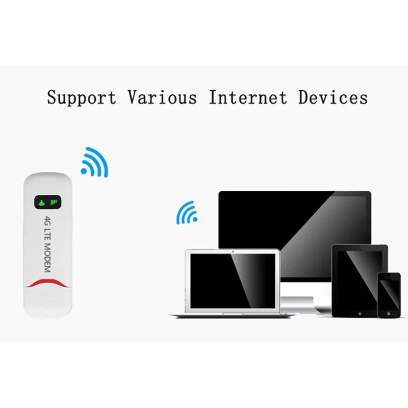 4G Портативная точка доступа Мини Wifi роутер Usb модем 100 Мбит/с Lte Fdd со слотом для sim-карты