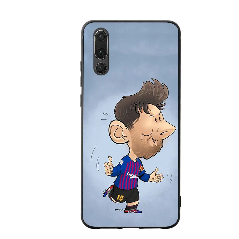 RKQ футбольный мультфильм Месси чехол для телефона чехол для huawei Psmart P10 P20 P30 Lite Honor 8X9 10 20 mate 10 20X lite pro Чехол