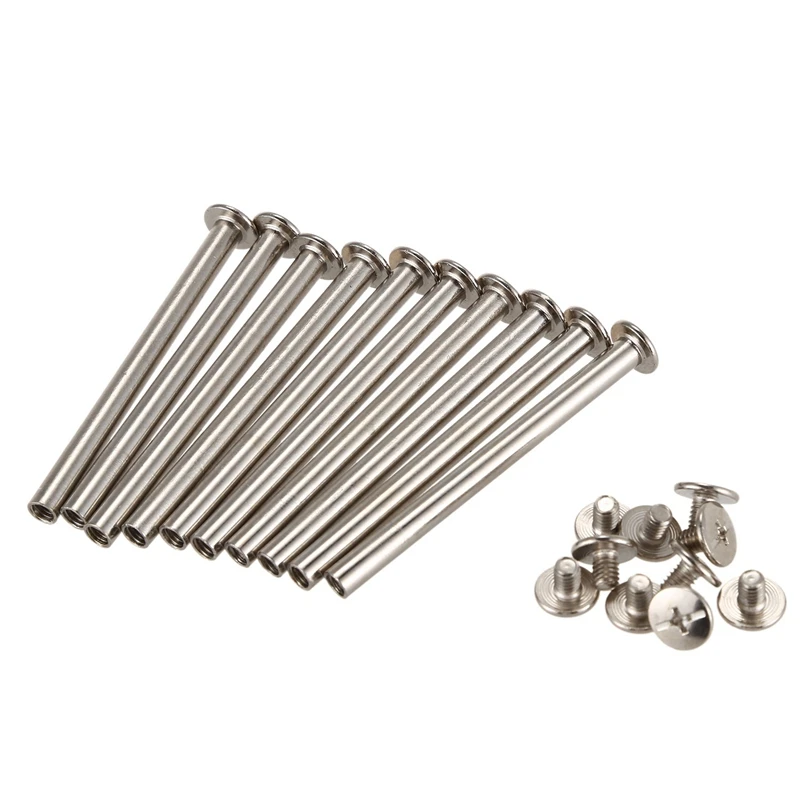 Scrapbook photo albums M5 x 60MM nickel plated binding screw on post 10