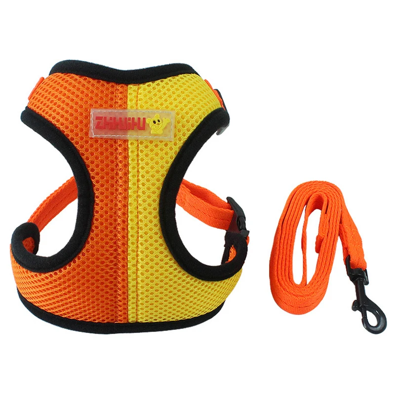 

Dog Harness Leash Set Adjustable Breathable Dog Cat Collar Vest Harness for Dog Puppy Pet Chihuahua Chest Strap Dog Accessories