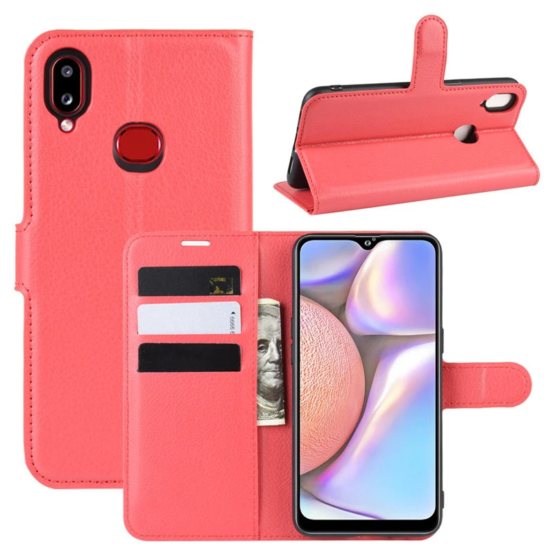 Чехлы для телефонов samsung Galaxy A10s SM-A107F/DS чехол, роскошный флип-Бумажник кожаный чехол-бумажник для samsung Galaxy A10s защитный
