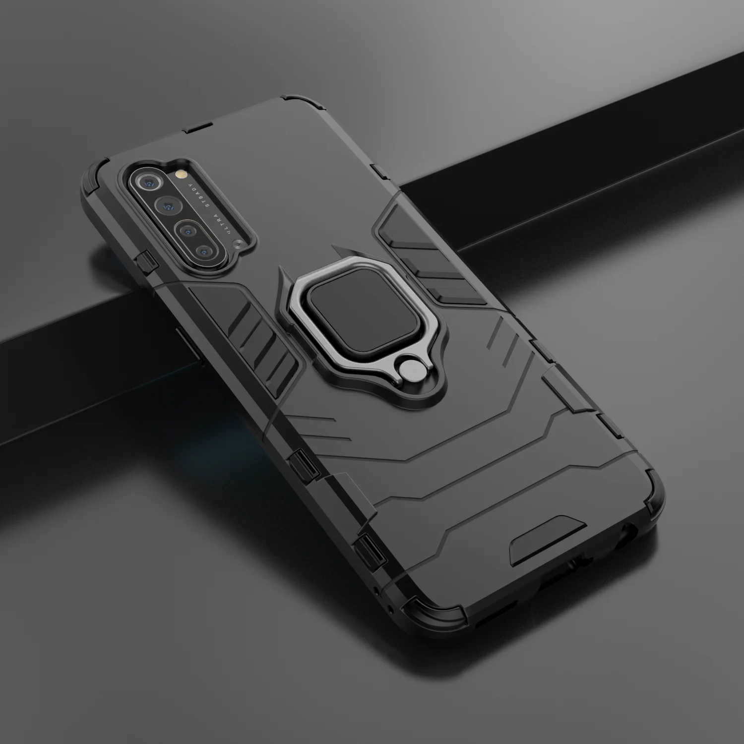 

Free shipping For OnePlus 7 Pro Phone Case 7T Pro Ring Anti-fall Case 7 7T Pro Support Protective shell