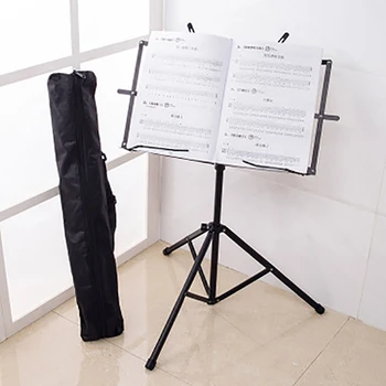 

Folding Music Stand Guitar Ukulele Tripod Stand Holder Adjustable Lift Instrument Holder With Waterproof Carrying Bag