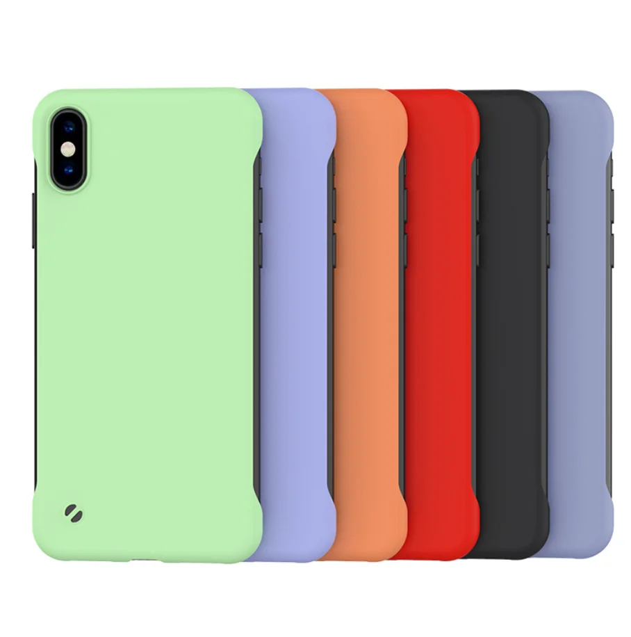 Ультратонкий чехол без оправы для iPhone 11 Pro Max 6 7 8 Защитные Чехлы безрамные чехлы XS
