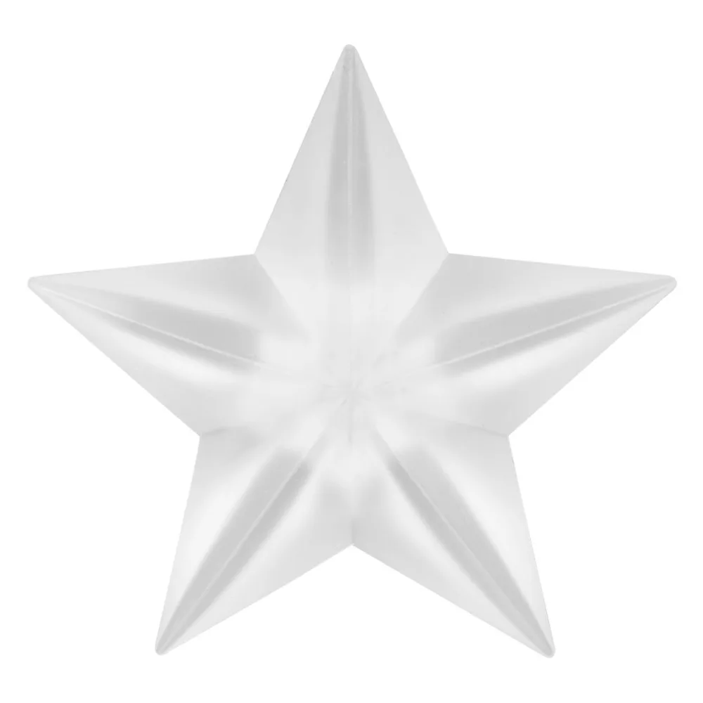 1 шт. светодиодная кристаллическая звезда, украшения для рождественской елки, Пентакль, 7 цветов, присоски, подвесной светильник, вечерние украшения на стену - Цвет: Star