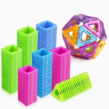 52-106 шт. Мини магнитные блоки Обучающие строительные наборы модели и строительные игрушки Abs Магнит конструктор детский подарок