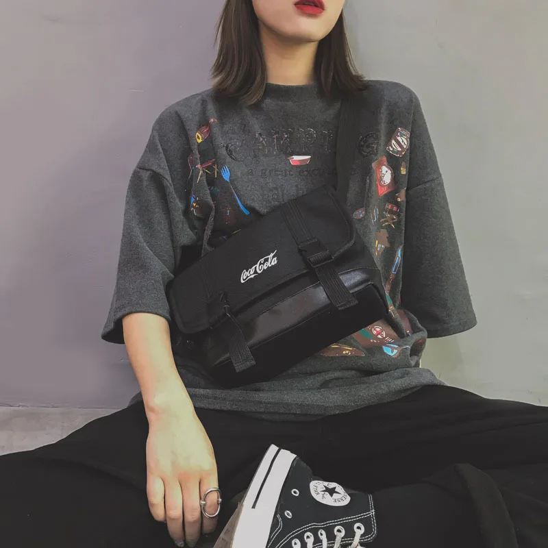 Сумка женская новая стильная сумка через плечо популярная брендовая Спортивная Наплечная Сумка Студенческая сумка в стиле хип-хоп Уличная модная крутая сумка для танцев
