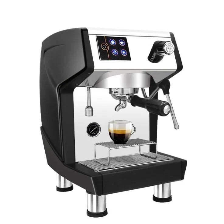 Semi-automatic cafe machine Italian latte Coffee Machine Steam Pump Type Milk Bubble Coffee Maker Espresso Coffee Machine - Цвет: SA-3000D black