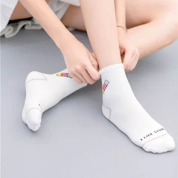 

Women Socks Cartoon White Cute Banana Milk Dinosaur Cotton Warmth Socks Kawaii Cute Funny Socks For Girls