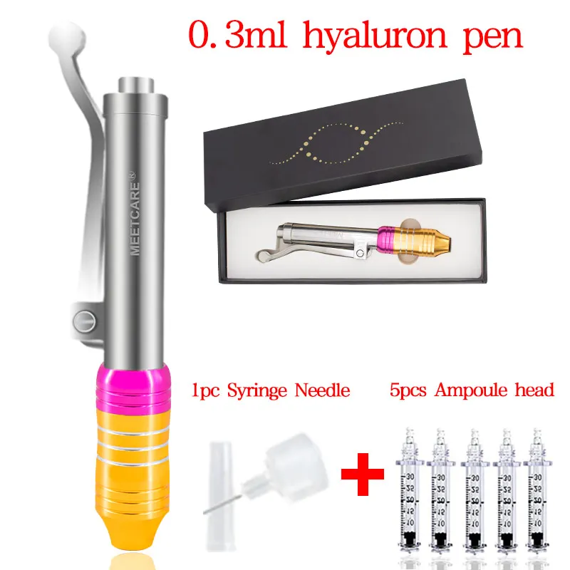 pen 5head 1needle Мульти стрельба гиалуроновая ручка ампульная головка распылитель Гиалуроновая кислота ручка пистолет подтягивание губ Удаление морщин шприц без необходимости инъекции - Номер модели: pen 5head 1needle