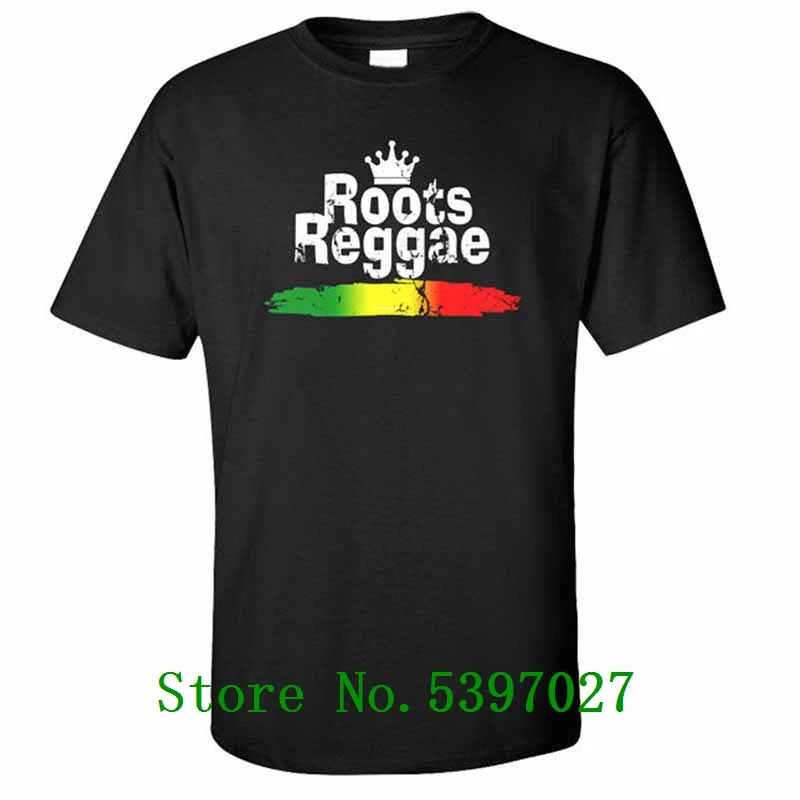 

Top Tees brand Summer Roots Reggae T-Shirt Jah Rasta Rock Irie Freedom Ska Rocksteady Dancehall Weed T Shirt