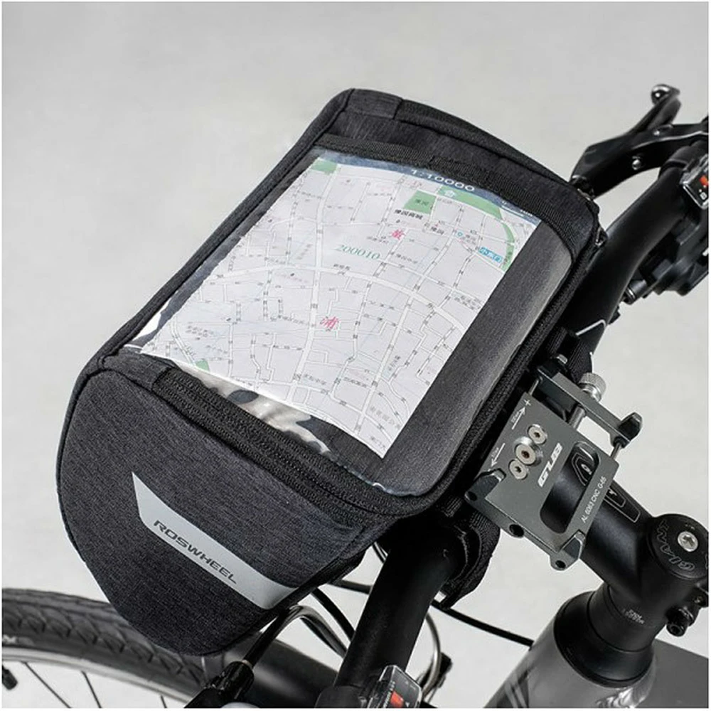 MTB велосипед сумки ROSWHEEL 3L Горная дорога велосипед Передняя сумка водостойкий, велосипедный руль сумка водонепроницаемый