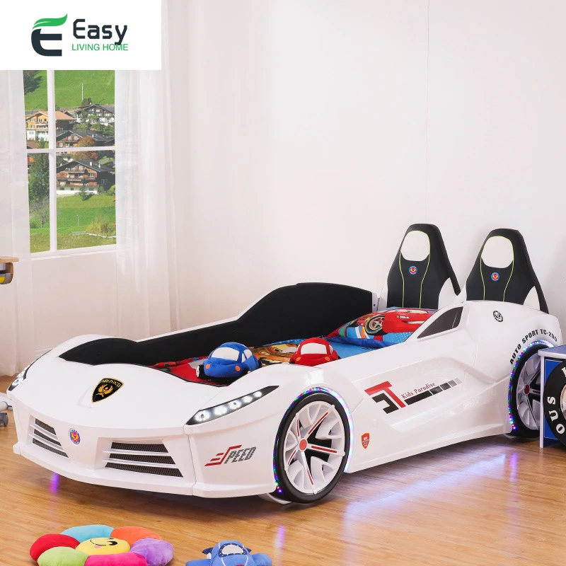 Exquisito Tacto carga Luz LED para cama de coche de carreras de tamaño completo de plástico ABS de  alta calidad con música para niños, color rojo para niño, venta al por  mayor|Camas infantiles| - AliExpress
