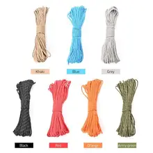 100 футов светоотражающий Паракорд 7 цветов 9 нитей открытый камплинг ветер парашют веревка выживания Оборудование появление веревки шнур