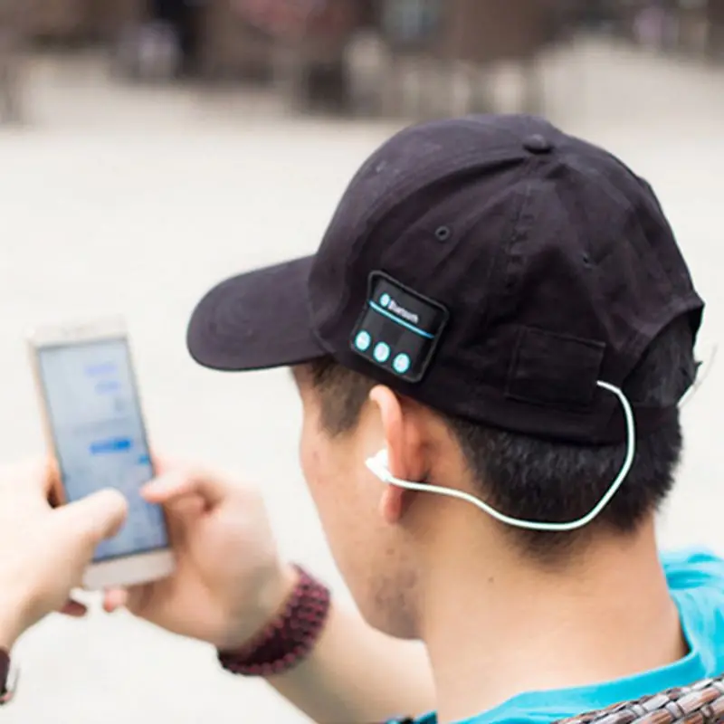 Wireless Bluetooth Earphone Cap Outdoor Baseball Cap Music Headphone Sun Hats Hot