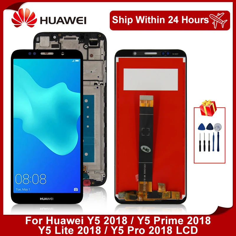 5 45 &quotдля Huawei Y5 Lite 2018 ЖК DRA LX5 дисплей сенсорный экран дигитайзер для Prime pro в сборе|Экраны мобильных телефонов|