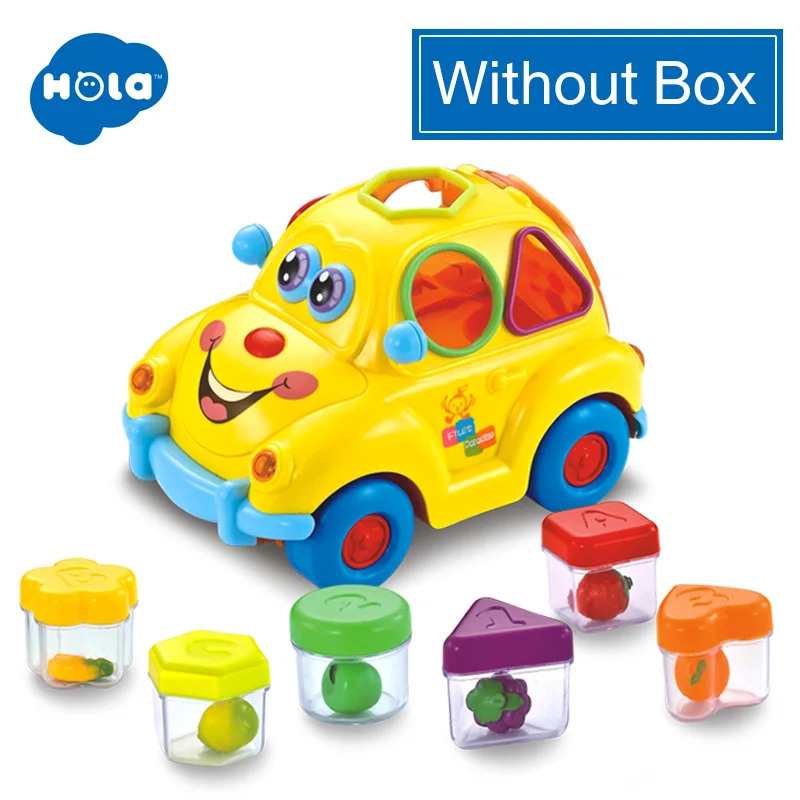 without box HOLA 516 детские игрушки электронная машина с музыкой и светильник и паззлом и фруктами сортировщики Обучающие Развивающие игрушки для детей - Цвет: without box