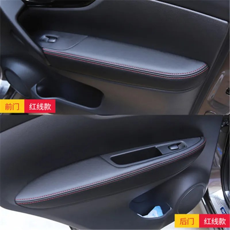 Для Nissan Qashqai J11 2016 2017 2018 2019 интерьера ПУ дверь подлокотник поверхности крышки