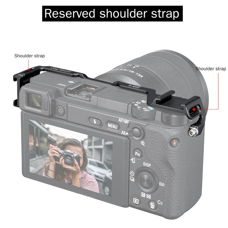Ulanzi двойной Холодный башмак кронштейн для sony A6400 Профессиональный Vlogging L Пластина удлинитель для микрофона светодиодный светильник видео