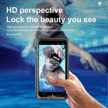 

Waterproof Case Stand for iPhone X Xs XR Xs Max Case Dustproof Diving Cover for iPhone 11 11Pro 11ProMax Phone Cases IP68